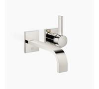 Dornbracht MEM Mitigeur monocommandé mural pour lavabos sans vidage, saillie 207mm, 36861782-08, Couleur: platine