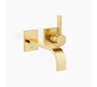 Dornbracht MEM Mitigeur monocommandé mural pour lavabos sans vidage, saillie 207mm, 36861782-28, Couleur: Laiton brossé