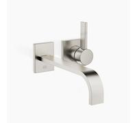 Dornbracht MEM Mitigeur monocommandé mural pour lavabos sans vidage, saillie 247mm, 36862782-06, Couleur: Platine Mat