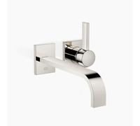 Dornbracht MEM Mitigeur monocommandé mural pour lavabos sans vidage, saillie 247mm, 36862782-08, Couleur: platine