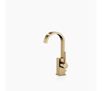 Dornbracht MEM Mitigeur monocommandé pour lavabos avec garniture d'écoulement, saillie 113mm, 33502782-39, Couleur: Dark Brass brossé