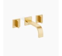 Dornbracht MEM Mitigeur mural pour lavabo sans vidage, saillie 170mm, kit de montage final, 36707782-28, Couleur: Laiton brossé