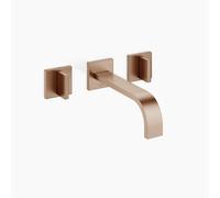 Dornbracht MEM Mitigeur mural pour lavabo sans vidage, saillie 200mm, kit de montage final, 36712782-42, Couleur: Bronze brossé
