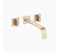 Dornbracht MEM Mitigeur mural pour lavabo sans vidage, saillie 240mm, kit de montage final, 36717782-46, Couleur: Champagne brossé