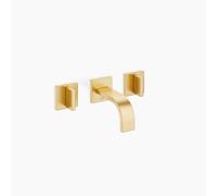 Dornbracht MEM Mitigeur mural pour lavabos sans vidage, saillie 126mm, 36702782-28, Couleur: Laiton brossé