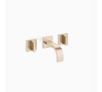 Dornbracht MEM Mitigeur mural pour lavabos sans vidage, saillie 126mm, 36702782-46, Couleur: Champagne brossé