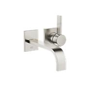 Dornbracht MEM Mitigeur monocommandé mural pour lavabos sans vidage, saillie 207mm, 36861782-06, Couleur: Platine Mat