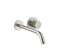 Dornbracht META PURE Mitigeur mural de lavabo sans vidage, saillie 250mm, bec fixe, 36861664-06, Couleur: Platine Mat