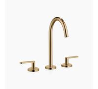 Dornbracht META Mélangeur de lavabo à trois trous avec garniture d'écoulement, saillie 168mm, 20713661-39, Couleur: Dark Brass brossé