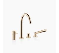 Dornbracht META Mitigeur de bain à 4 trous pour montage sur bord de baignoire ou sur bord de carrelage, saillie 221mm, 27632661-27, Couleur: Light Gold brossé