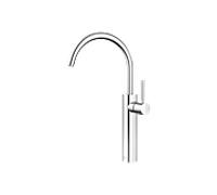 Dornbracht META Mitigeur monocommandé pour lavabos avec pied surélevé, sans garniture d'écoulement, saillie 201mm, 33534661-00, Couleur: chrome