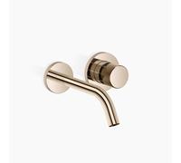 Dornbracht META Mitigeur monocommandé mural pour lavabos sans vidage, saillie 190mm, bec fixe, 36860664-26, Couleur: Or clair