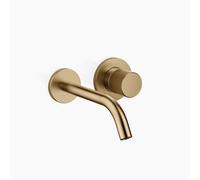 Dornbracht META Mitigeur monocommandé mural pour lavabos sans vidage, saillie 190mm, bec fixe, 36860664-39, Couleur: Dark Brass brossé