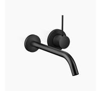 Dornbracht META Mitigeur monocommandé mural pour lavabos sans vidage, saillie 250mm, 36861662-33, Couleur: Noir Mat