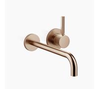 Dornbracht META Mitigeur monocommandé mural pour lavabos sans vidage, saillie 250mm, bec fixe, 36863660-42, Couleur: bronze brossé