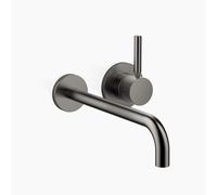 Dornbracht META Mitigeur monocommandé mural pour lavabos sans vidage, saillie 250mm, bec fixe, 36863660-99, Couleur: foncé Platine mat