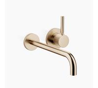 Dornbracht META Mitigeur monocommandé mural pour lavabos sans vidage, saillie 250mm, bec fixe, 36863660-27, Couleur: Light Gold brossé