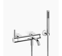 Dornbracht META Mitigeur monocommandé pour bain, pour montage mural, avec flexible de douche, saillie 202mm, 33233660-00, Couleur: chrome