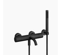 Dornbracht META Mitigeur monocommandé pour bain, pour montage mural, avec flexible de douche, saillie 210mm, 34234979-33, Couleur: Noir Mat