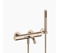 Dornbracht META Mitigeur monocommandé pour bain, pour montage mural, avec flexible de douche, saillie 210mm, 34234979-26, Couleur: Or clair