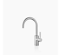 Dornbracht META Mitigeur monocommandé pour lavabo avec vidage, saillie 165mm, bec orientable 360, 33560661-93, Couleur: Chrome brossé