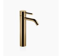 Dornbracht META Mitigeur monocommandé pour lavabos avec pied surélevé, sans garniture d'écoulement, saillie 135mm, 33537660-39, Couleur: Dark Brass brossé