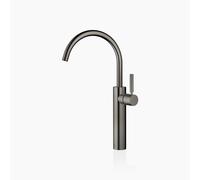 Dornbracht META Mitigeur monocommandé pour lavabos avec pied surélevé, sans garniture d'écoulement, saillie 201mm, 33534661-99, Couleur: Dark Platinum brossé