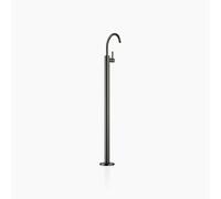 Dornbracht META Mitigeur monocommandé pour lavabos avec tube de trop-plein, sans garniture d'écoulement, saillie 202mm, 22584661-99, Couleur: foncé Platine mat