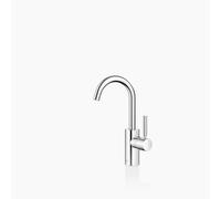 Dornbracht META Mitigeur monocommandé pour lavabos sans vidage, saillie 123mm, bec orientable 360, 33525661-00, Couleur: chrome