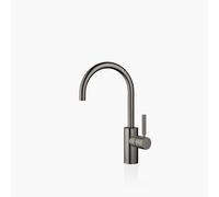 Dornbracht META Mitigeur monocommandé pour lavabos sans vidage, saillie 165mm, bec orientable 360, 33565661-99, Couleur: foncé Platine mat