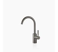 Dornbracht META Mitigeur monocommandé pour lavabos sans vidage, saillie 167mm, bec orientable 360, 33505661-99, Couleur: foncé Platine mat