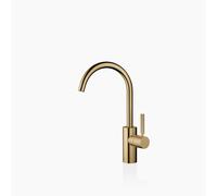 Dornbracht META Mitigeur monocommandé pour lavabos sans vidage, saillie 167mm, bec orientable 360, 33505661-39, Couleur: Dark Brass brossé
