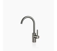 Dornbracht META Mitigeur monocommandé pour lavabos sans vidage, saillie 167mm, bec orientable 360, 33505661-19, Couleur: Chrome foncé
