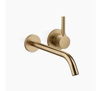 Dornbracht META Mitigeur mural de lavabo sans vidage, saillie 250mm, jet rond enrichi d'air, 36861660-39, Couleur: Dark Brass brossé