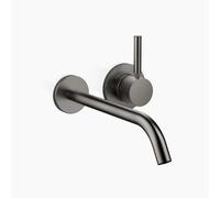Dornbracht META Mitigeur mural de lavabo sans vidage, saillie 250mm, jet rond enrichi d'air, 36861660-99, Couleur: foncé Platine mat