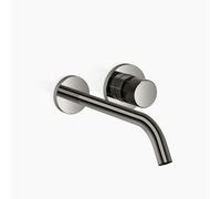 Dornbracht META PURE Mitigeur mural de lavabo sans vidage, saillie 250mm, bec fixe, 36861664-19, Couleur: Chrome foncé