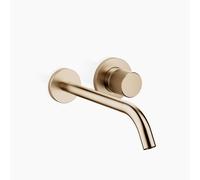 Dornbracht META PURE Mitigeur mural de lavabo sans vidage, saillie 250mm, bec fixe, 36861664-27, Couleur: Light Gold brossé