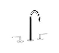 Dornbracht Meta raccord à trois trous 20713661-00 avec garniture de vidage , saillie 168mm, chromé