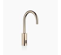 Dornbracht META Robinetteries de lavabo avec fonction électronique d'ouverture et de fermeture, sans vidage, alimentation par pile/réseau, 44521660-26, Couleur: Or clair