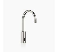 Dornbracht META Robinetteries de lavabo avec fonction électronique d'ouverture et de fermeture, sans vidage, alimentation par pile/réseau, 44521660-06, Couleur: Platine Mat