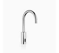 Dornbracht META Robinetteries de lavabo avec fonction électronique d'ouverture et de fermeture, sans vidage, alimentation par pile/réseau, 44521660-00, Couleur: chrome