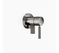 Dornbracht mitigeur monocommandé encastré avec plaques de recouvrement D. 80mm, avec raccord de douche intégré, 36046660-19, Couleur: Chrome foncé