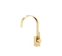 Dornbracht MEM Mitigeur monocommandé pour lavabos avec garniture d'écoulement, saillie 200mm, 33501782-28, Couleur: Laiton brossé