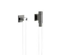 Dornbracht Performing Water WaterTube Kneipp coude de raccordement mural avec vanne, avec support de tuyau, 27821979, Coloris: foncé Platine mat