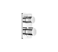 Thermostat encastré LULU de Dornbracht avec régulation de débit à deux voies, kit de montage final, 36426710-00