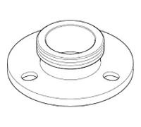 Dornbracht Ros. Bride Tara nickelé 093011130-07 093011130 D 84 x 25 mm nickelé brut