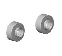 Dornbracht rosace deux pièces 90312051200-33 90312051200 noir mat