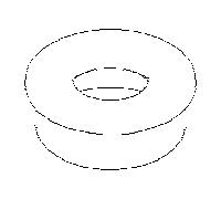 Dornbracht rosace - platine mat 092787011-06 45 x 40 x 10_platine mat