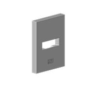 Dornbracht rosace pour prise murale 90277805500-00 90277805500 80 x 60 x 9 mm chromé
