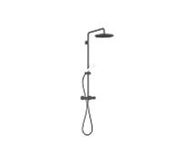 Dornbracht douche match0 34460979-33 avec thermostatique de douche, saillie de la douche sur pied 450 mm, noir mat